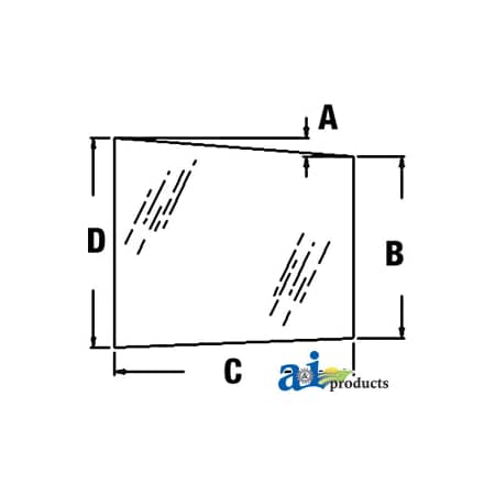 A & I Products Glass, Door, Upper 38" x30.5" x6" A-CG1976
